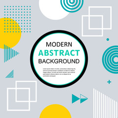 Abstract circle geometric pattern designs and backgrounds. Use for modern design, cover, template, decorated, brochure, flyer, Vector.