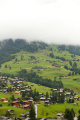 Obraz premium Swiss village in the mountains