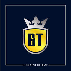 Initial Letter BT Logo Template Design Vector Illustration