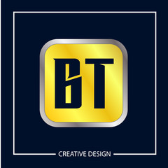 Initial Letter BT Logo Template Design Vector Illustration