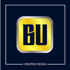 Initial Letter BU Logo Template Design Vector Illustration