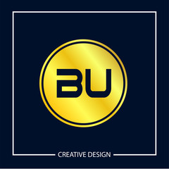 Initial Letter BU Logo Template Design Vector Illustration