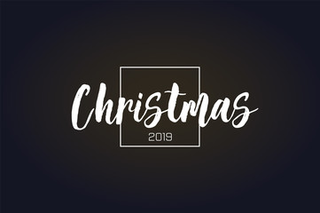 Merry Christmas vector text Calligraphic Lettering design card template. Merry Christmas lettering design. Vector illustration EPS10.