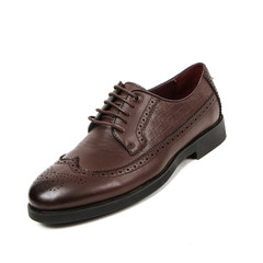 Office leathers man shoes isolated on white