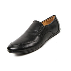 Office leathers man shoes isolated on white