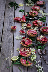 Strawberry Ricotta Tartlets