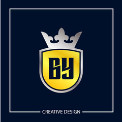 Initial Letter BY Logo Template Design Vector Illustration