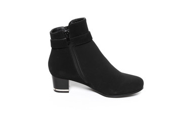 Women's demi-season shoes leather isolated on white background