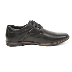 Office leathers man shoes isolated on white