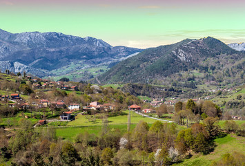 Mountains of Asturias in Spain