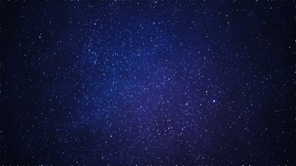 Blue Starfield Starry night sky, galaxy with stars and space dust in the universe