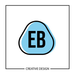 Initial Letter EB Logo Template Design Vector Illustration