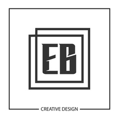 Initial Letter EB Logo Template Design Vector Illustration