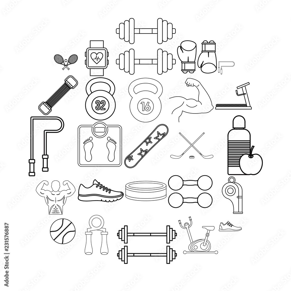 Poster racetrack icons set. outline set of 25 racetrack vector icons for web isolated on white background