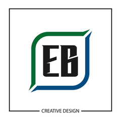 Initial Letter EB Logo Template Design Vector Illustration