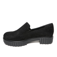 Women's demi-season shoes leather isolated on white background