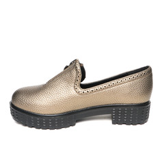 Women's demi-season shoes leather isolated on white background