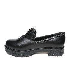 Women's demi-season shoes leather isolated on white background