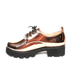 Women's demi-season shoes leather isolated on white background