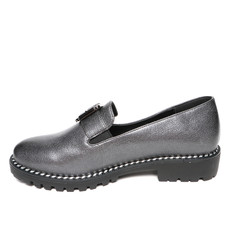 Women's demi-season shoes leather isolated on white background