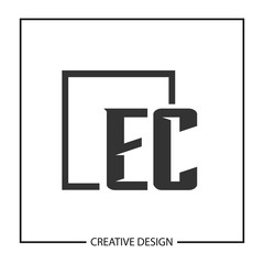 Initial Letter EC Logo Template Design Vector Illustration
