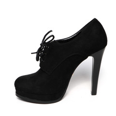 Women's demi-season shoes leather isolated on white background