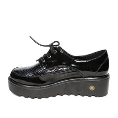 Women's demi-season shoes leather isolated on white background