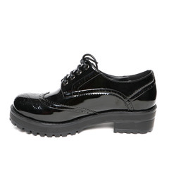 Women's demi-season shoes leather isolated on white background