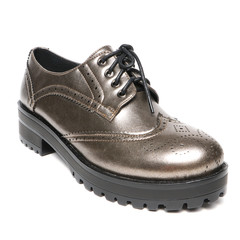 Women's demi-season shoes leather isolated on white background