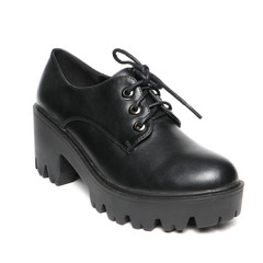 Women's demi-season shoes leather isolated on white background