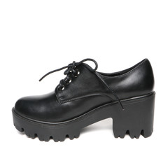 Women's demi-season shoes leather isolated on white background