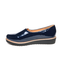 Women's demi-season shoes leather isolated on white background