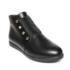 Women's demi-season shoes leather isolated on white background