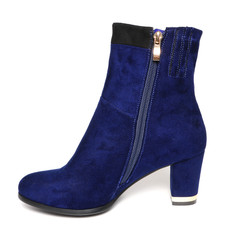 Women's demi-season shoes leather isolated on white background