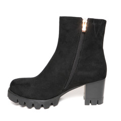 Women's demi-season shoes leather isolated on white background