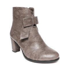 Women's demi-season shoes leather isolated on white background