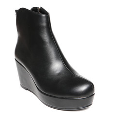 Women's demi-season shoes leather isolated on white background