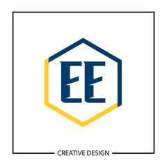 Fototapeta premium Initial Letter EE Logo Template Design Vector Illustration