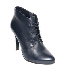 Women's demi-season shoes leather isolated on white background