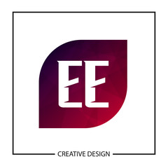 Fototapeta premium Initial Letter EE Logo Template Design Vector Illustration