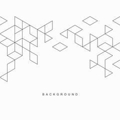 Geometric abstract background in style line art.