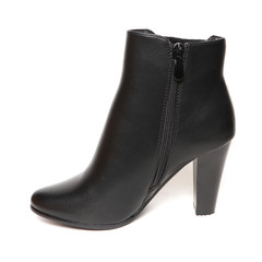 Women's demi-season shoes leather isolated on white background