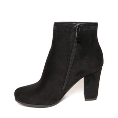 Women's demi-season shoes leather isolated on white background