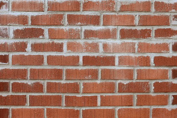 Old red brick wall background