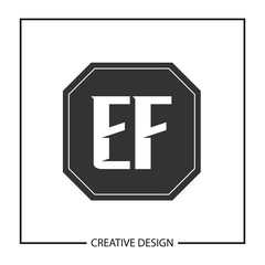 Obraz premium Initial Letter EF Logo Template Design Vector Illustration