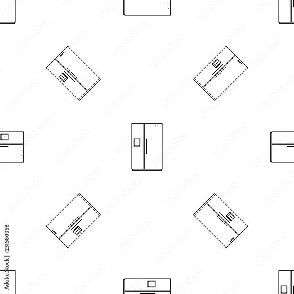 Poster double door fridge pattern seamless vector repeat geometric for any web design