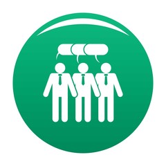 Office icon. Simple illustration of office vector icon for any design green