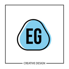 Initial Letter EG Logo Template Design Vector Illustration
