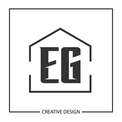 Initial Letter EG Logo Template Design Vector Illustration