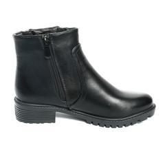 Women's demi-season shoes leather isolated on white background